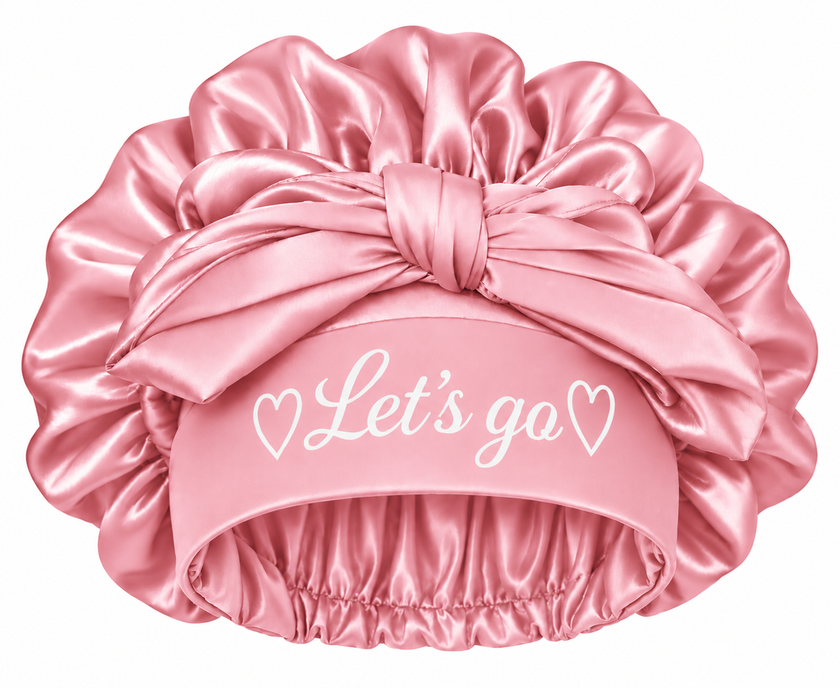 Let's Go Satin Bonnet- Pink
