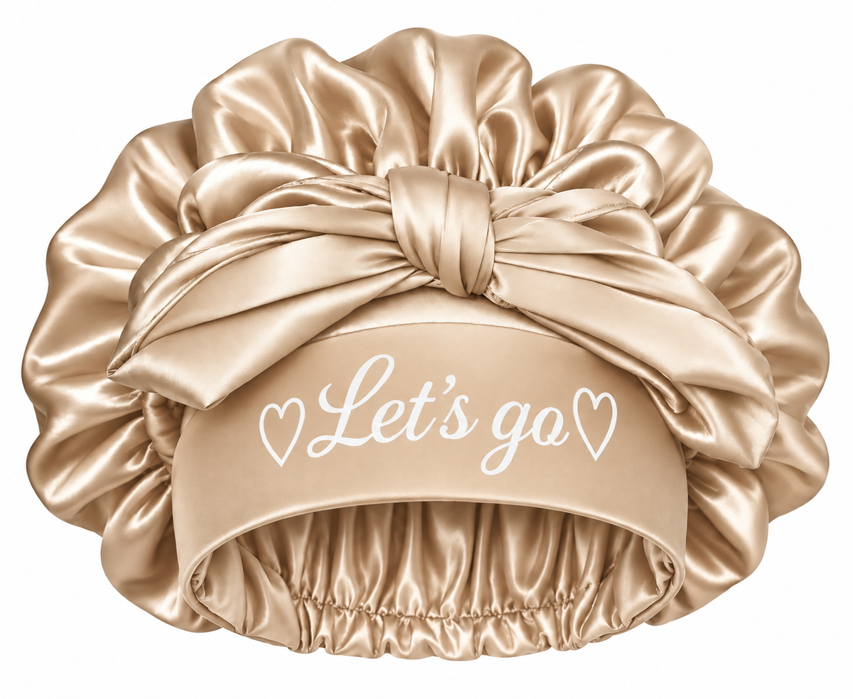 Let's Go Satin Bonnet- Champagne