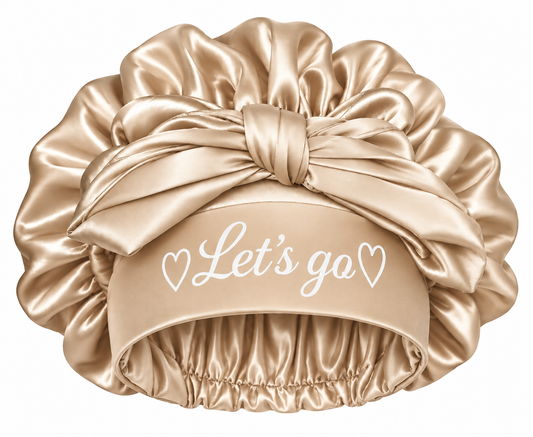 Let's Go Satin Bonnet- Champagne